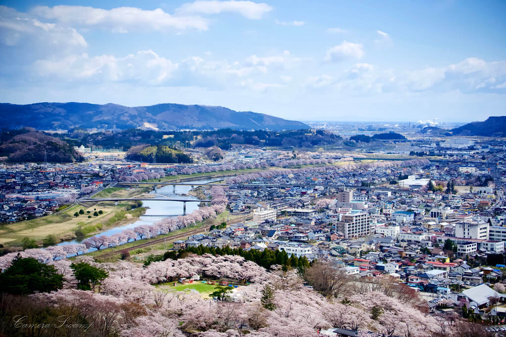 船岡城址公園からの眺め